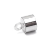 5,80 MM SILVER END CAP WITH JUMP RING