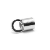 5 MM SILVER END CAP WITH JUMP RING